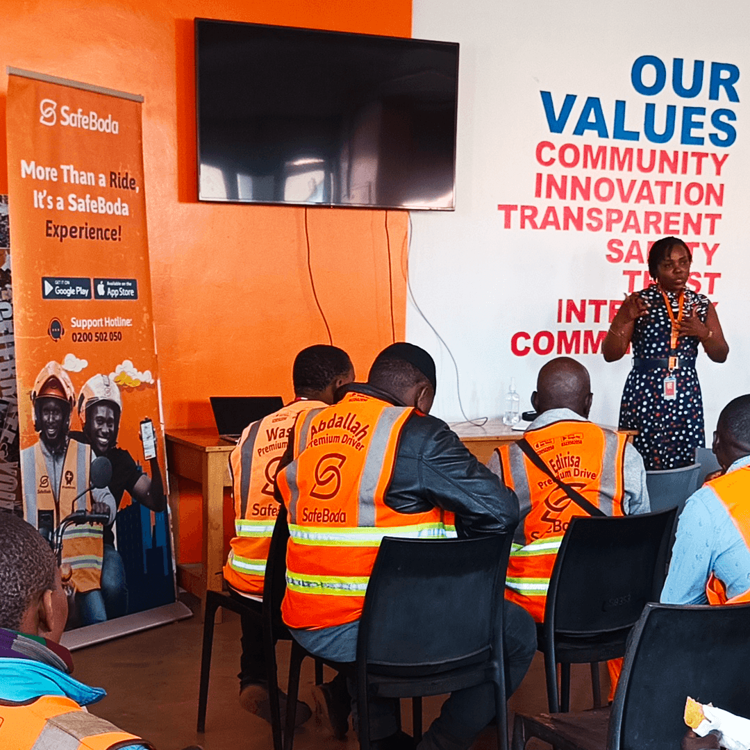 Digital sticker sensitization to safe boda